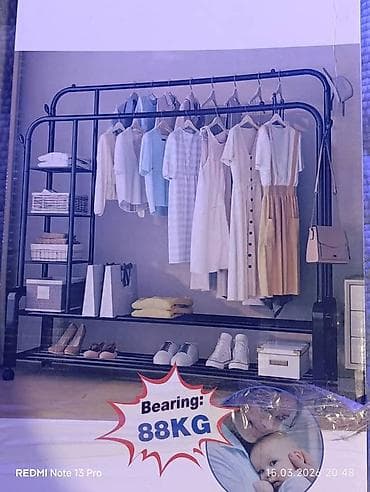 Полка для вещей и одежды, Железо