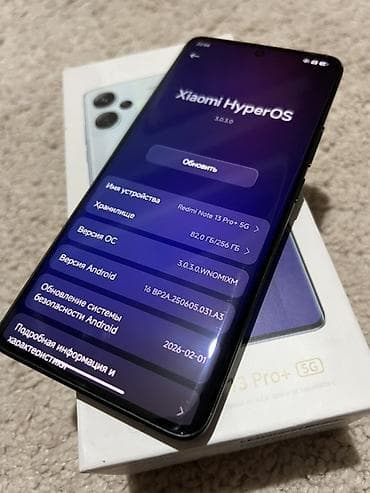 snapdragon 865: Redmi, Redmi Note 13 Pro Plus, Б/у, 256 ГБ, цвет - Черный, 2 SIM — 2