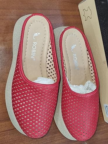 сменная обувь: Женские сабо ROBIN - Материал верха: натуральная кожа (перфорация по — 1