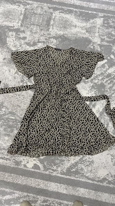 Повседневное платье, Длинная модель, Шифон, M, L — 6