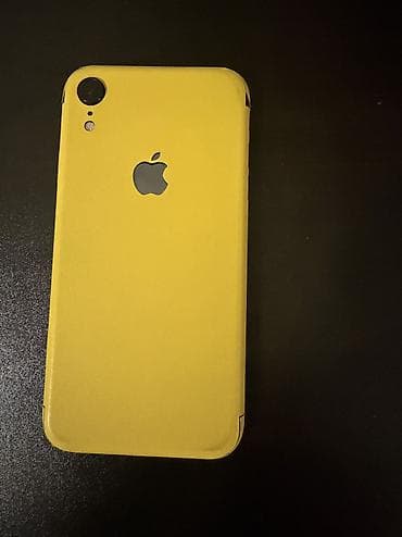 iphone replika: IPhone Xr, Б/у, 64 ГБ, Желтый, Чехол — 1