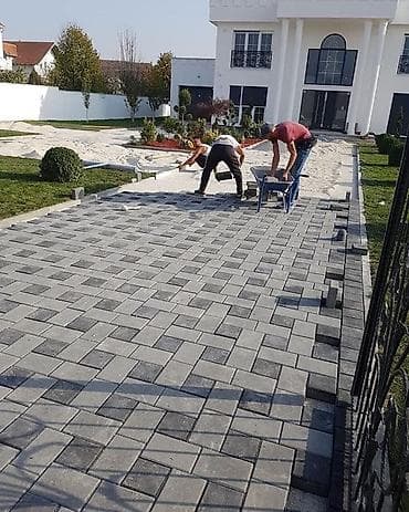 брусчатка кладка: Услуги по укладке брусчатки и тротуарной плитки. Выполняются работы — 3