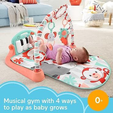 мягкая игрушка пикачу: Развивающий коврик-гимнастика Fisher-Price Kick and Play Piano Gym — 3