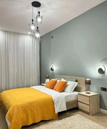 аренда квартир бишкек учкун: 1 бөлмө, Душ кабинасы, Жаздык, жууркан-төшөк каптары, Кондиционер — 1