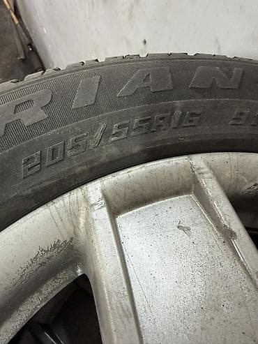 bid e5: Колеса в сборе 205 / 55 / R 16, Лето, Б/у, Комплект, Литые, отверстий - 5 — 2