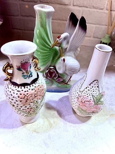 фарфоровую вазу: Новые Набор декоративных фарфоровых ваз и вазона - 3 предмета из — 2