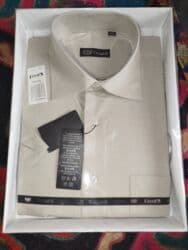 Рубашки: Рубашка Sezar's бежевый. Оригинальный, Итальянский. Размер 41-ый. Если — 2