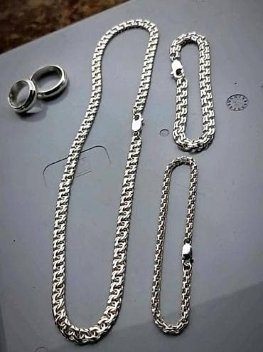 Жеке буюмдар: Серебряная цепь "Бисмарк" 90 грамм Серебряные Цепи и Браслеты ручной — 10