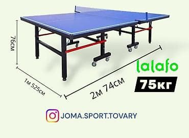 Профессиональный теннисный стол на колесах - Размер игрового поля