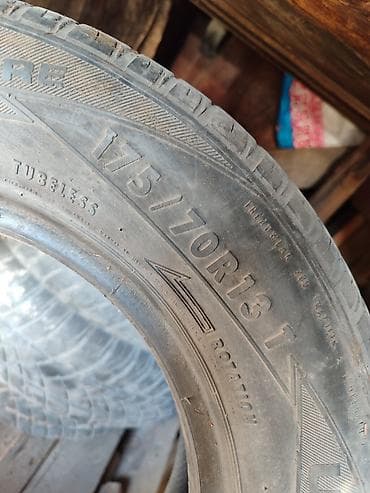 13 шына: Комплект из 4 автомобильных шин. Характеристики: - Размер: 175/70 R13 — 2