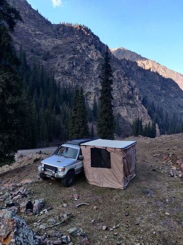 палатка брезентовая: Боковой тент маркиза 2.5х2.5м + палатка к нему . Полотно и стенки — 1