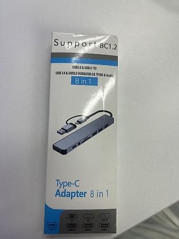 Type-C Adapter 8 in 1 — многофункциональный USB‑C хаб Основные