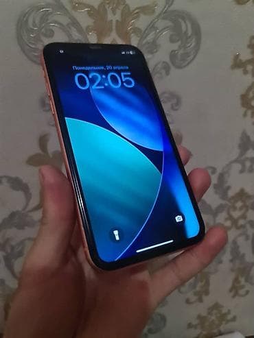 IPhone Xr, Б/у, 64 ГБ, Коралловый, Чехол, 77 %