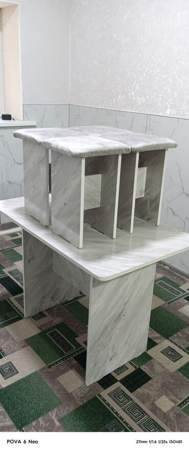 кухонный разделочный стол: Кухонный стол, Прямоугольный, Нераскладной — 1