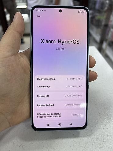 Redmi, Redmi Note 13, Б/у, 256 ГБ, цвет - Синий, 2 SIM — 3