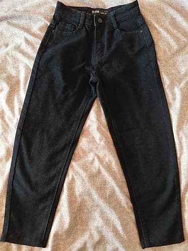 Мужские джинсы Denim, цвет черный. От 8-11 лет новые. - Посадка