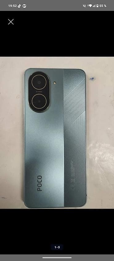 samsung note: Poco C71, Новый, 128 ГБ, цвет - Голубой, 1 SIM, 2 SIM, eSIM — 1