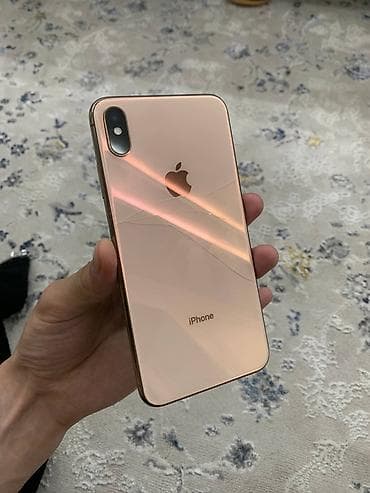 iphone x s maks: IPhone Xs Max, Б/у, 64 ГБ, Золотой, 81 % — 2