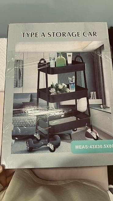 small table: Тележка-органайзер на колесах, Другой материал — 1