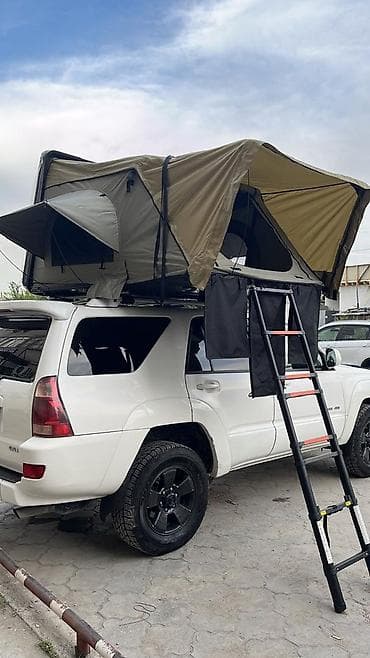 авто спальник: Автомобильная палатка на крышу (рюфтоп-тент) с жёстким чехлом - Тип — 4