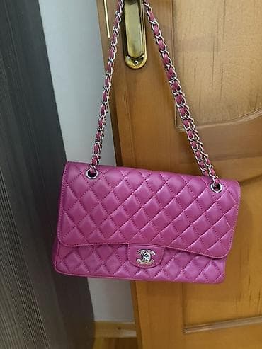 тигил: Классикалык сумка, Chanel, Материалы: Нукура булгаары, Кабып тигилген модель, Аялдарга — 2