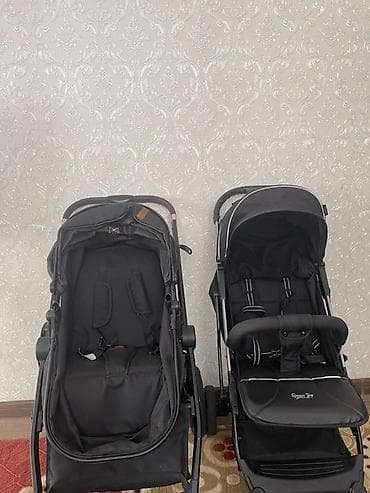 Коляска, Другой бренд, цвет - Черный, Б/у, Самовывоз, Платная доставка