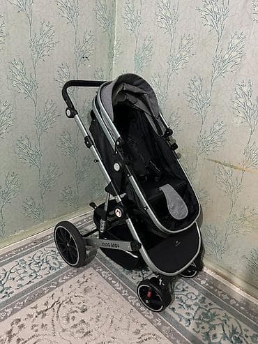 Коляски: Коляска, Другой бренд, цвет - Серебристый, Б/у — 9