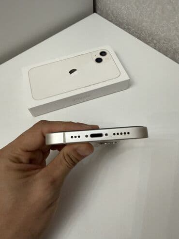 купить чехол для телефона: IPhone 13, Новый, 128 ГБ, White Titanium, Защитное стекло, Чехол, Кабель, 78 % — 6