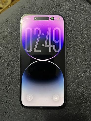 IPhone 14 Pro, Б/у, 128 ГБ, Deep Purple, Защитное стекло, 78 % at lalafo.kg IPhone 14 Pro, Б/у, 128 ГБ, Deep Purple, Защитное стекло, 78 %