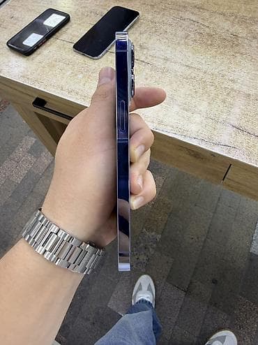 itel a25: IPhone 13 Pro, Б/у, 256 ГБ, Blue Titanium, Защитное стекло, 95 % — 3