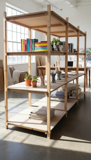 оборудование для нижнего белья: Продаю. самовывоз. Деревянные стеллажи для складов/ателье/мастерских — 1