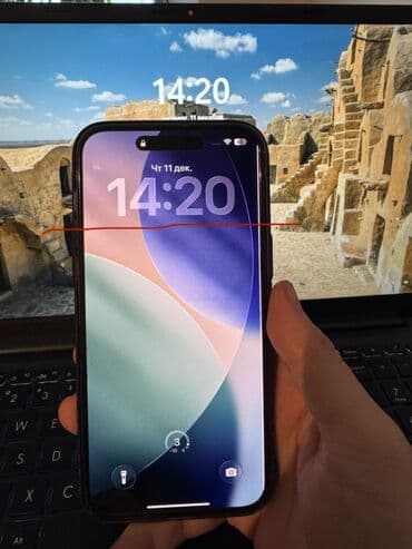 max: IPhone 14 Pro Max, 256 ГБ, Черный, Чехол, 75 % — 1