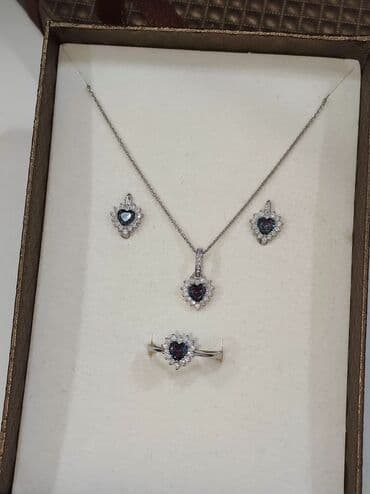 набор пандора: Серебряный Набор+ Цепочка Сердочка Дизайн под Пандора Размеры — 4