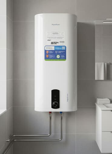 купить дачный умывальник с подогревом: Водонагреватель Aqualuxe цилиндрической формы в белом корпусе. Оснащен — 1