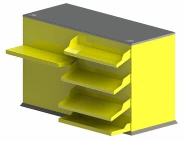 кассовое оборудование для магазина: Кассовый бокс - модель Контра Ширина бокса	640 Высота бокса	930 — 1