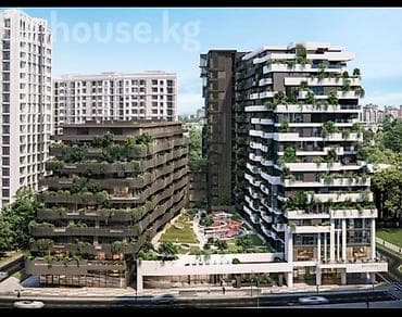 osh flat: 2 комнаты, 60 м², Элитка, Готовая ПСО (под самоотделку) — 2