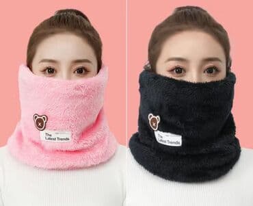 норковая косынка: Модный женский меховой шарф (баф, хомут). Тёплый зимний шарф на шею и — 1