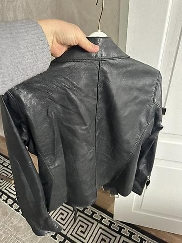 этно бомбер: Кожаная куртка, Косуха, Натуральная кожа, L — 3