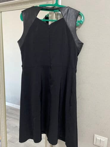 леопардовое платье в пол: Платье LAGAZZETTA, размер на ярлыке 44. - Цвет: черный - Силуэт — 2