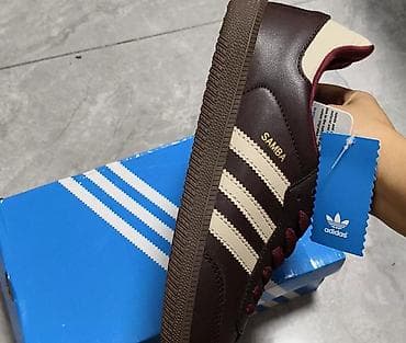 брюки лосины с: Кроссовки adidas Samba в классическом ретро-стиле. Низкий силуэт — 4