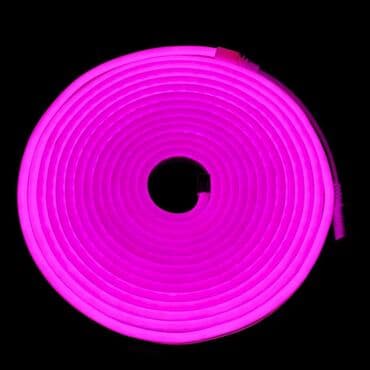 нион: Неоновая светодиодная лента 5м 12V IP67 цвет фиолетовый Гибкий — 2