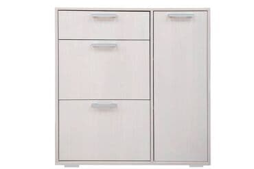 шкаф для обуви с полками: Артикул: 00026531 Дели обувница №4, Белый, Стендмебель Обувница имеет — 2