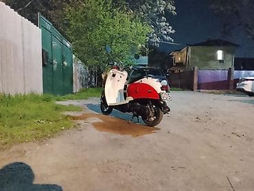 ямаха музыкальный инструмент: Скутер ретро-стиля, красно‑белый - Компактный городской скутер с — 7