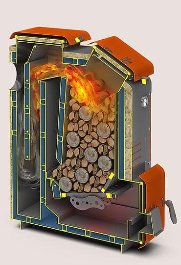 на дрова: Твердотопливный котёл Новый, Для дома, Тип управления: Умный — 9