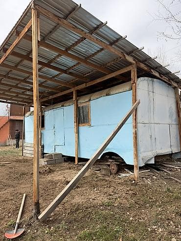 авто гараж: Передвижной бытовой вагончик с навесом. - Корпус металлический — 1