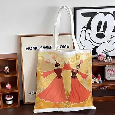 Аксессуарлар: Шоппер, Жаңы, Материалы: Канвас, Унисекс — 9