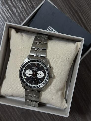 Аксессуарлар: Продаю оригинальные мужские наручные часы Seiko SSB427P1 Покупались — 6