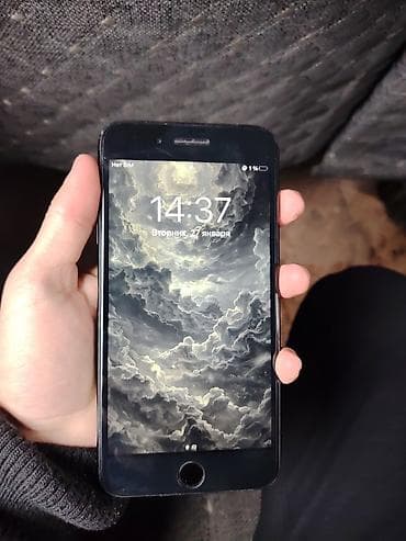 IPhone 7 Plus, Б/у, 128 ГБ, Черный, Защитное стекло, 81 %