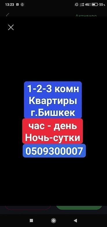 2500: 1 комната, Люкс, элитка, Бишкек Парк ТРЦ, Круглосуточное заселение — 1