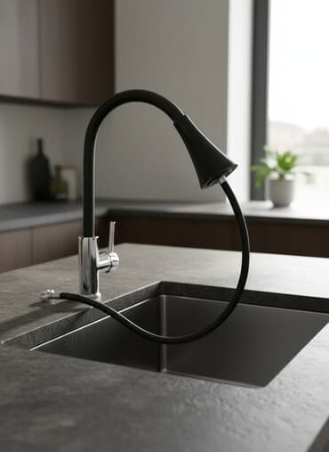 Смеситель для кухни с выдвижным изливом - Тип: однорычажный смеситель